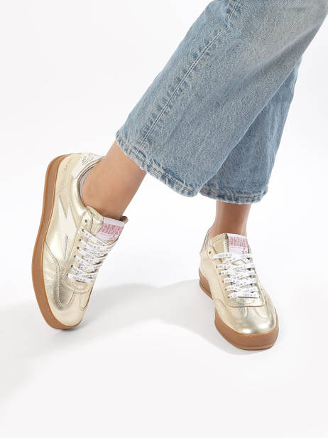 Sneakers Risy En Cuir Semerdjian Or women RISYA135 vue secondaire 2