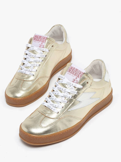 Sneakers Risy En Cuir Semerdjian Or women RISYA135 vue secondaire 3