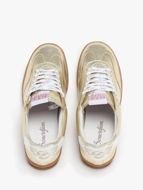 Sneakers Risy En Cuir Semerdjian Or women RISYA135 vue secondaire 4
