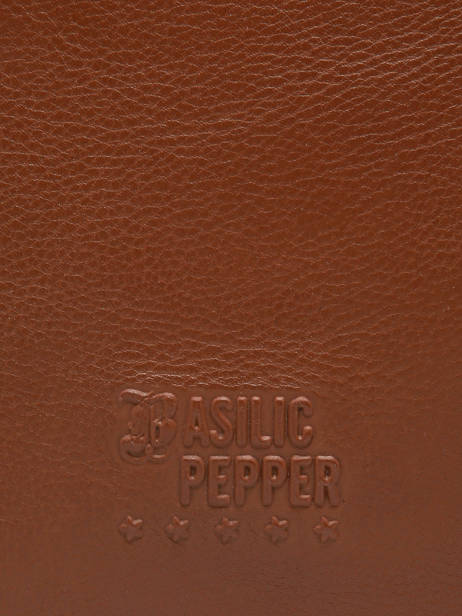 Sac Porté épaule A4 Cow Cuir Basilic pepper Marron cow BCOW78 vue secondaire 5