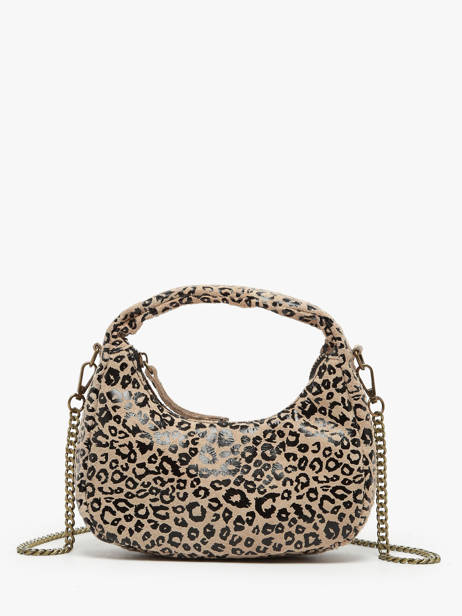 Sac Bandoulière Velvet Leopardo Cuir Milano Beige velvet leopardo VL24113