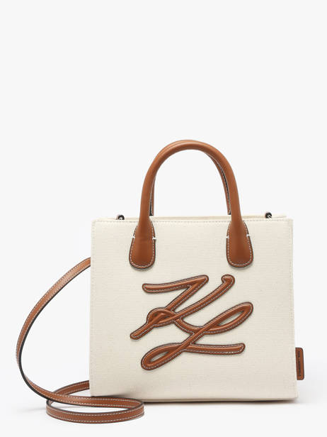 Sac à Main K Autograph Coton Karl lagerfeld Blanc k autograph A2W50002