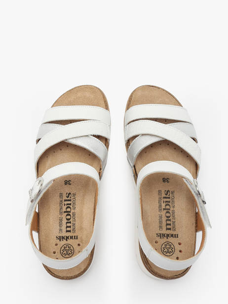 Sandales Thina En Cuir Mephisto Blanc women P5146718 vue secondaire 3