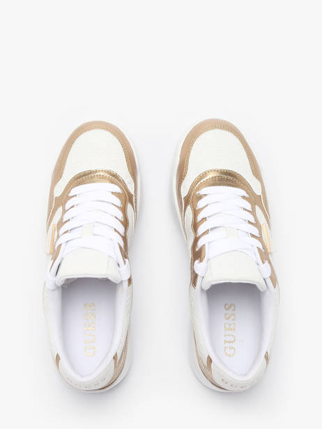 Sneakers Miram En Cuir Guess Blanc women MI6FAL12 vue secondaire 4