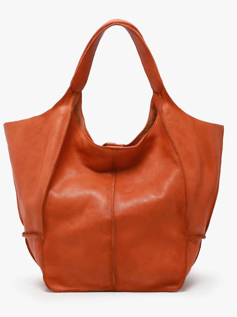 Sac Porté épaule Heritage Cuir Biba Orange heritage HOM1L vue secondaire 4