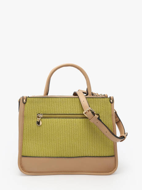 Sac Porté Main Raphia Lulu castagnette Vert raphia YASSER vue secondaire 4
