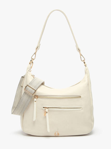 Sac Porté épaule Zip Lulu castagnette Beige zip VICTOR