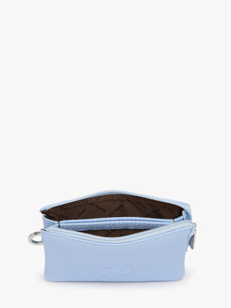 Porte-monnaie 2 Compartiments Cuir Nathan baume Bleu original n 302N vue secondaire 1