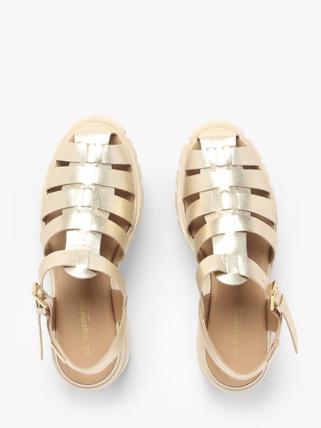 Sandales Bayla En Cuir Les tropeziennes Or women BAYLA vue secondaire 3