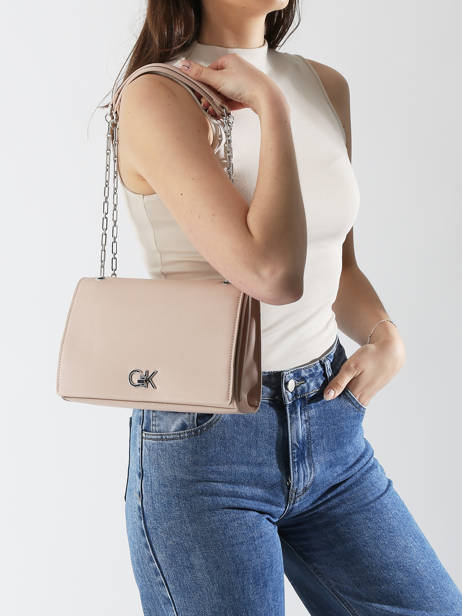 Sac Bandoulière Ck Chain Polyester Recyclé Calvin klein jeans Rose ck chain K612810 vue secondaire 1