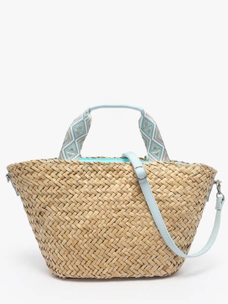 Cabas Estival Paille Le voyage en panier Beige estival PM848 vue secondaire 4