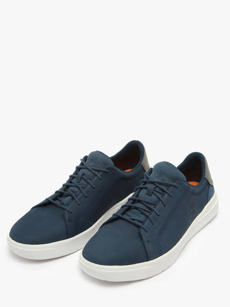 Sneakers Bay Low Lace En Cuir Timberland Bleu men 292C2881 vue secondaire 1