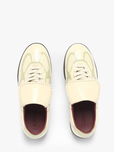 Sneakers En Cuir Alohas Beige women 10082902 vue secondaire 4