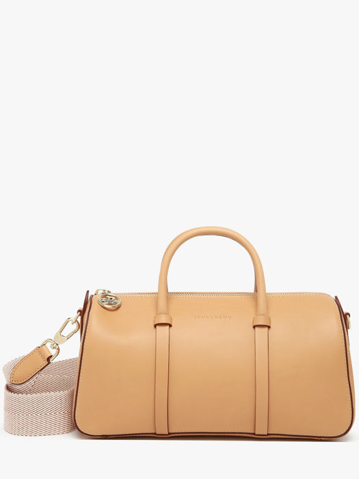 Longchamp Daylong chevron Sacs porté main Marron