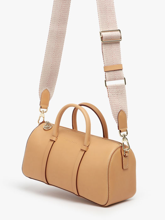 Longchamp Daylong chevron Sacs porté main Marron
