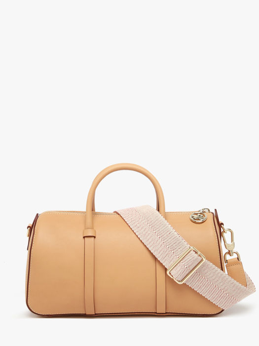 Longchamp Daylong chevron Sacs porté main Marron