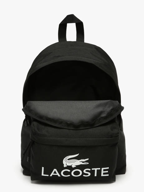 Sac à Dos Lacoste Noir zt NU5182ZT vue secondaire 3
