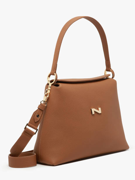 Sac Porté épaule Camelia Cuir Nathan baume Marron eden 5 vue secondaire 2