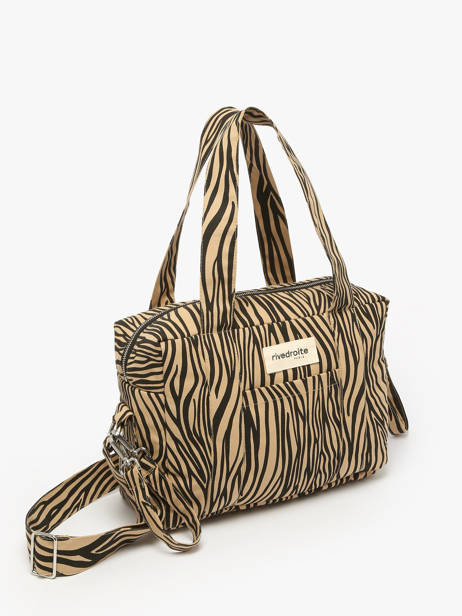 Sac à Main Mini Darcy Coton Recyclé Rivedroite Bleu wild tribe MDARCWIL vue secondaire 2