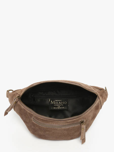 Sac Banane Milano Marron velvet VE24119 vue secondaire 3