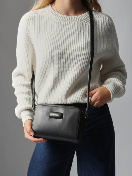 Sac Bandoulière City Lacoste Noir city NF5151AU vue secondaire 1