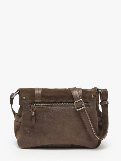 Sac Bandoulière Vintage Cuir Mila louise Marron vintage 3677XV vue secondaire 4