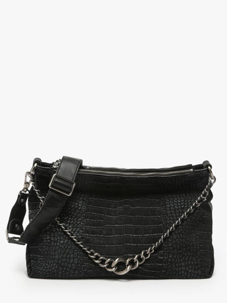 Sac Bandoulière Vintage Cuir Mila louise Noir vintage 3822KRC