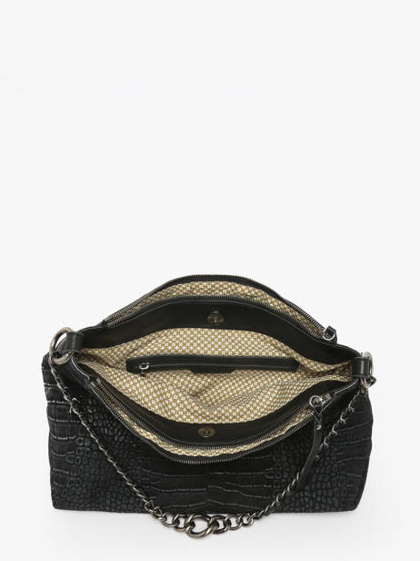 Sac Bandoulière Vintage Cuir Mila louise Noir vintage 3822KRC vue secondaire 3