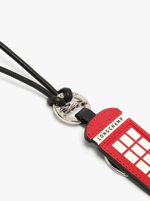 Longchamp Porte-clés cabine téléphonique Porte clés Rouge