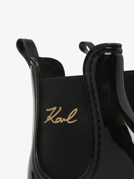 Bottines De Pluie Kalosh Ii Karl lagerfeld Noir women KL94775 vue secondaire 3