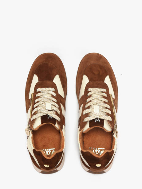 Sneakers En Cuir Mam'zelle Marron women CSGLO31 vue secondaire 4