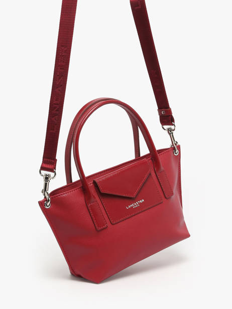 Sac Bandoulière Maya Cuir Lancaster Rouge maya 88 vue secondaire 2