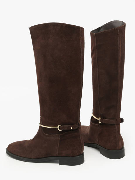 Bottes équestres En Croûte De Cuir The icona Marron women EMMA65 vue secondaire 2