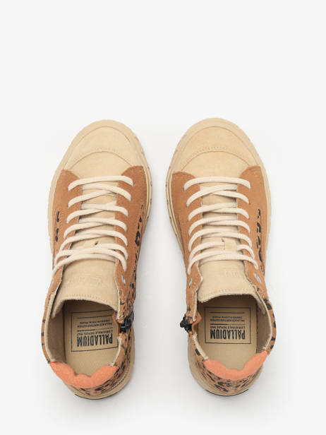 Sneakers En Cuir Palladium Marron women 74320234 vue secondaire 3