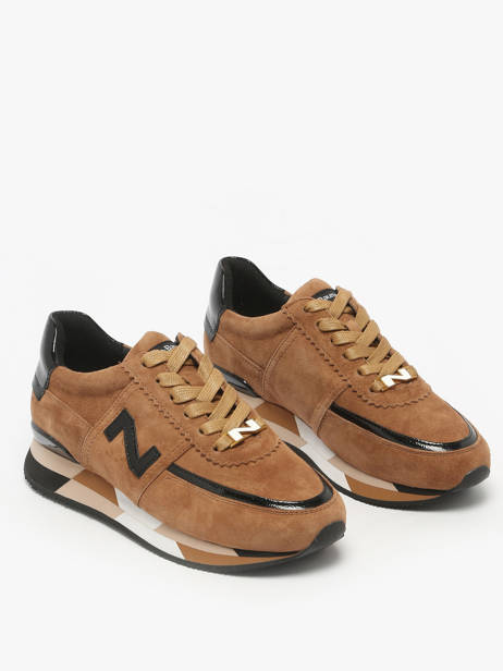 Sneakers En Cuir Nathan baume Marron women 52NS1004 vue secondaire 1