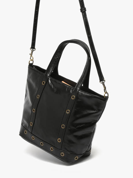 Sac Porté Main Cabas Cuir Cuir Vanessa bruno Noir cabas cuir 82V40435 vue secondaire 2