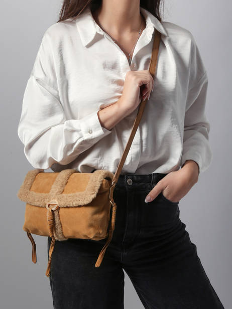 Sac Bandoulière Othilia Cuir Vanessa bruno Marron othilia 10V40907 vue secondaire 1