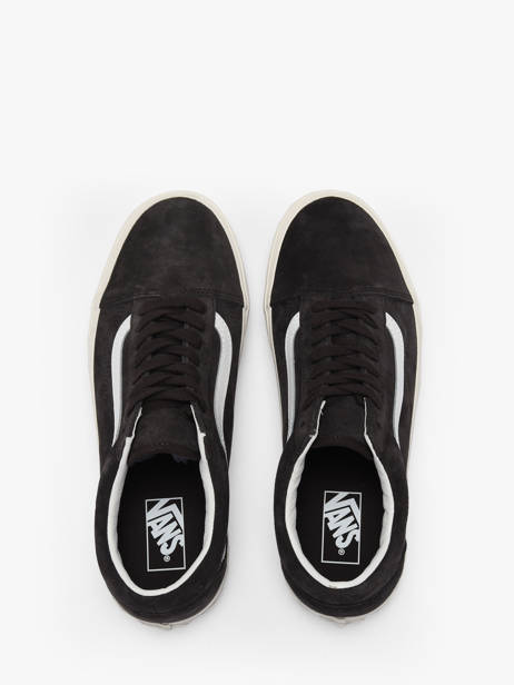 Sneakers Old Skool En Cuir Vans Noir men D7ZY7U1 vue secondaire 3