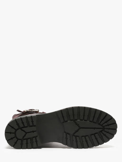 Bottines En Cuir Mjus Rouge women L97202 vue secondaire 4