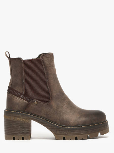 Bottines à Talon Mustang Beige women M0132001