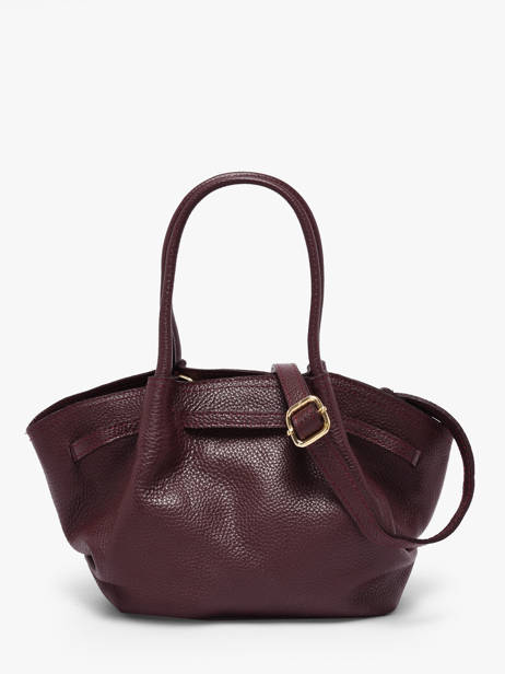 Sac à Main Caviar Cuir Milano Rouge caviar CA25063 vue secondaire 4