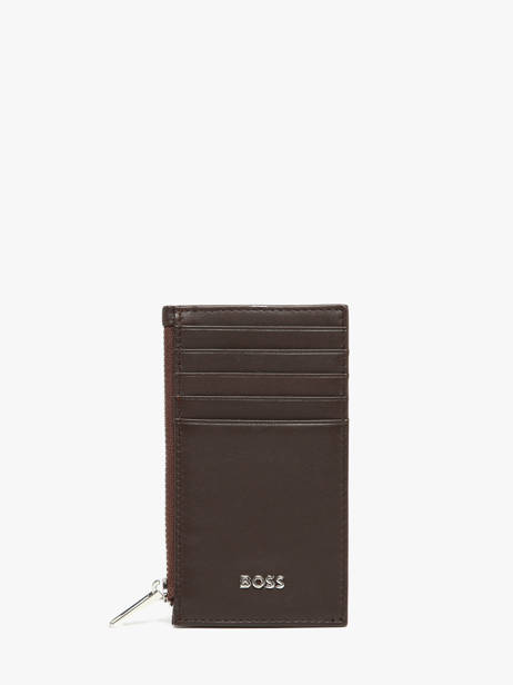 Porte-cartes Cuir Hugo boss Marron smooth HLK503Y