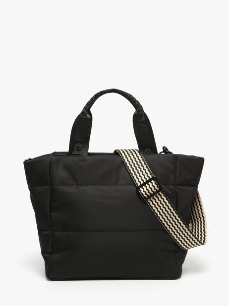 Sac Porté Main Et Bandoulière Cumulus Nylon Recyclé Aube Noir cumulus 101CS04 vue secondaire 4