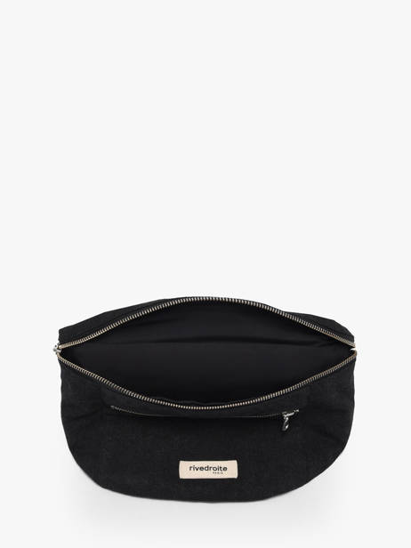 Le Sac Banane Orsel Coton Recyclé Rivedroite Noir timeless ORSELTIM vue secondaire 3