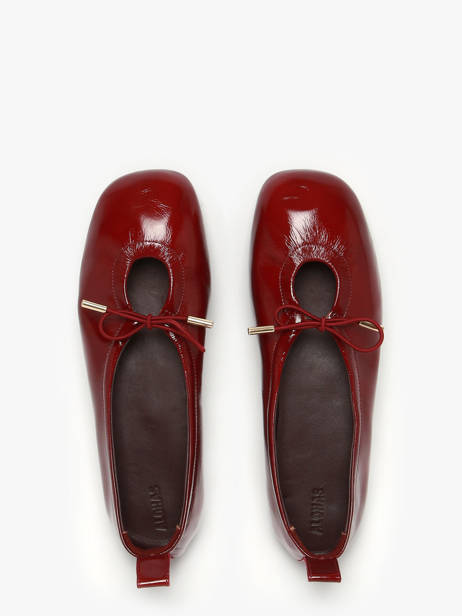 Ballerines En Cuir Alohas Rouge women 10077602 vue secondaire 3