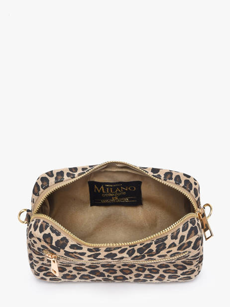 Sac Bandoulière Velvet Leopardo Cuir Milano Multicolore velvet leopardo VL25115 vue secondaire 3