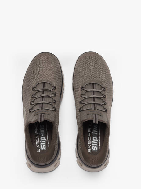 Sneakers Glide-step Noxus Skechers Marron men 233010 vue secondaire 3