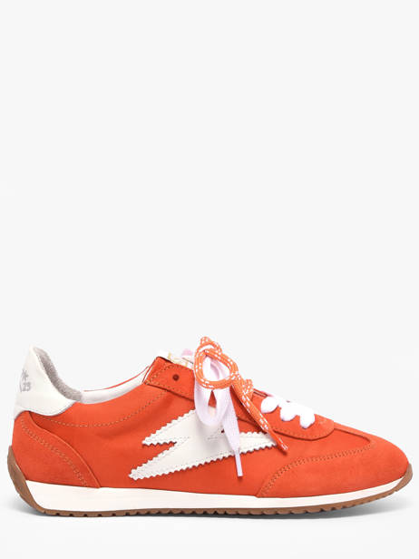Sneakers June En Cuir Semerdjian Orange women JUNED479