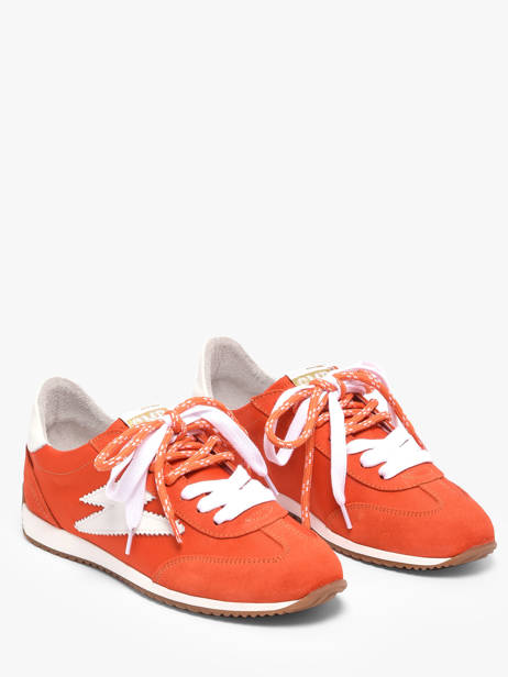 Sneakers June En Cuir Semerdjian Orange women JUNED479 vue secondaire 1