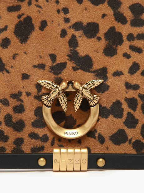 Sac Bandoulière Love Bag Soft Pinko Marron love bag soft 6023A32A vue secondaire 3